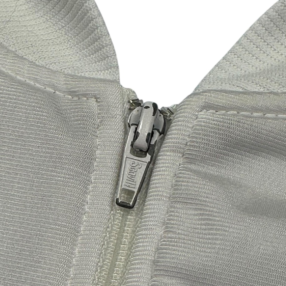 Vintage Rene de France Jacket Mens Large White Blue‎ Colorblock Track Zip 80s - Picture 4 of 9